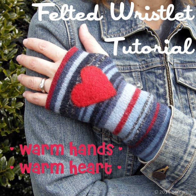 felted wristlet tutorial