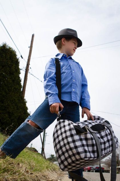 Betz White Road Tripper Duffle sewn by Sew Fearless1