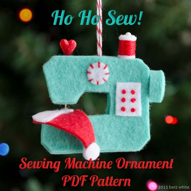 Ho Ho Sew! Ornament PDF by Betz White