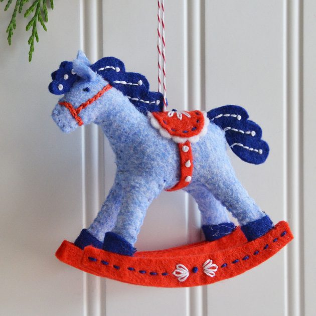 2019 Rocking Horse Ornament by Betz White