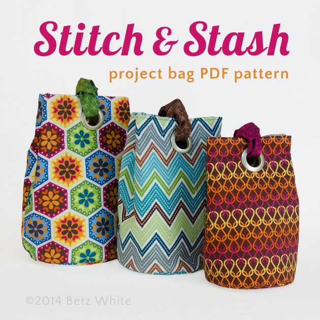 Stitch & Stash project bag by Betz White
