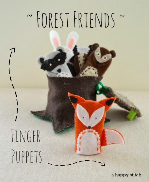 Forest Friends Finger Puppets by Betz White