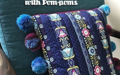 How to Accent a Pillow with Pompoms!