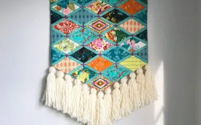 New Pattern! Boho Patchwork Wall Hanging