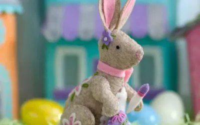 Springtime Bunny, March Ornament of the Month!
