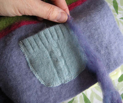 felted seam technique - Betz White